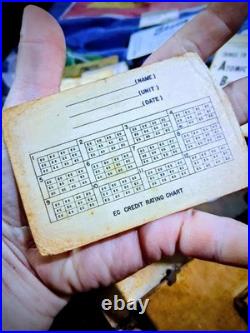 RARE Lt. Col. KALLIS Korean War Era Documents Lot Jap Korea Novelty (Photos)