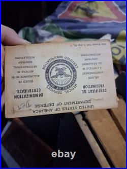 RARE Lt. Col. KALLIS Korean War Era Documents Lot Jap Korea Novelty (Photos)