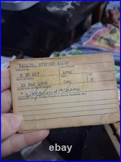 RARE Lt. Col. KALLIS Korean War Era Documents Lot Jap Korea Novelty (Photos)