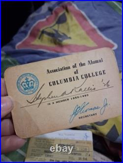 RARE Lt. Col. KALLIS Korean War Era Documents Lot Jap Korea Novelty (Photos)