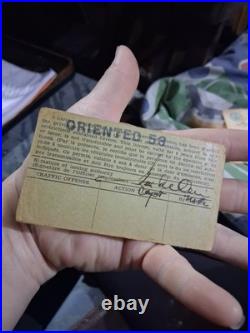 RARE Lt. Col. KALLIS Korean War Era Documents Lot Jap Korea Novelty (Photos)