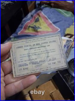 RARE Lt. Col. KALLIS Korean War Era Documents Lot Jap Korea Novelty (Photos)