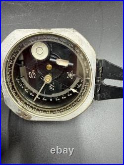 RARE MILITARY M2 FEE AND STEMWEDEL INC COMPASS With FLAMING ORDINANCE STAMP