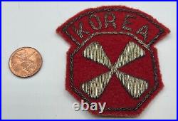 RARE ORIGINAL US 8th ARMY BULLION PATCH KOREA THEATER MADE KOREAN WAR