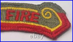 RARE ORIGINAL US ARMY 40th INFANTRY BALL OF FIRE PATCH & ARC KOREAN WAR ERA