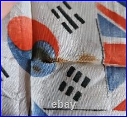 RARE Original KOREAN WAR Souvenir Silk RETURNED FROM HELL Handkerchief 13