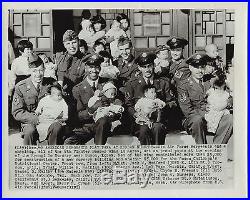 RARE Photo LOT of 5 Korean War Orphans 1953 Associated Press Photos