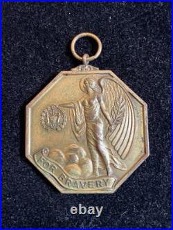 RARE Vintage 1950 Military Korean War City of Philadelphia Bravery NAMED Medal