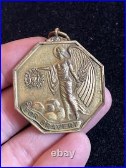 RARE Vintage 1950 Military Korean War City of Philadelphia Bravery NAMED Medal