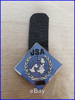 RARE Vintage JSA Chest Insignia Badge Pin DMZ Korea Army Military Korean War