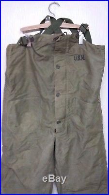RARE Vintage WW2 Korean War US NAVY N-1 Deck Pants Trousers US Military Clothes
