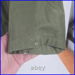 RARE Vtg 1951 U. S Army Utility Jacket Combat Worn 55-J-546-320 Korean War Size S