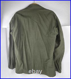 RARE Vtg 1951 U. S Army Utility Jacket Combat Worn 55-J-546-320 Korean War Size S RARE Vtg 1951 U. S Army Utility Jacket Combat Worn 55-J-546-320 Korean War Size S