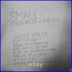 RARE Vtg 1951 U. S Army Utility Jacket Combat Worn 55-J-546-320 Korean War Size S RARE Vtg 1951 U. S Army Utility Jacket Combat Worn 55-J-546-320 Korean War Size S