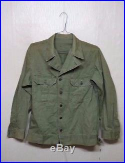RARE WW2 Korean War US ARMY HBT 1st Pattern Combat Jacket US Military Clothes