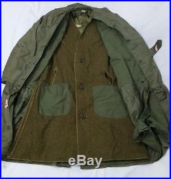 RARE WW2 Korean War US ARMY Officer Trench Coat Liner US Military Jacket Uniform