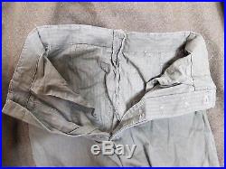 RARE WW2 Korean War Vintage US Navy P-41 HBT Pants Trousers Military Clothes