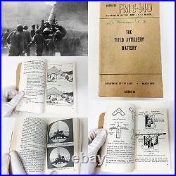 RESTRICTED Korean War March 1950 Army'The Field Artillery Battery Book' Relic