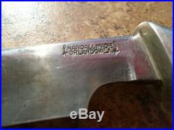 Randall Knife 50's Korean War One Pin Stag H. H. Heiser Sheath BB Norton Stone