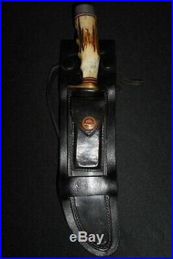 Randall Model 3-7 Knife -Old/Antique -Brown Button Sheath/Korean War Era/1951-55