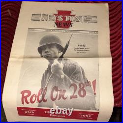 Rare 1952 28th Infantry Division Keystone News 35th Anniversary Korean War Era