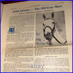 Rare 1952 28th Infantry Division Keystone News 35th Anniversary Korean War Era