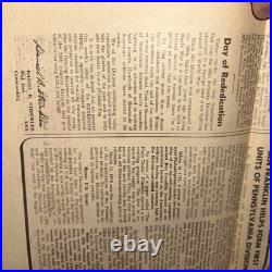 Rare 1952 28th Infantry Division Keystone News 35th Anniversary Korean War Era