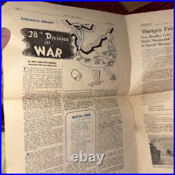 Rare 1952 28th Infantry Division Keystone News 35th Anniversary Korean War Era