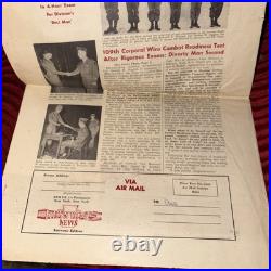 Rare 1952 28th Infantry Division Keystone News 35th Anniversary Korean War Era