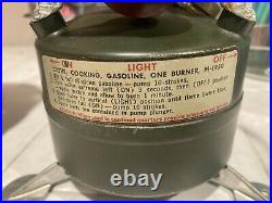 Rare 1952 Coleman M-1950 US Military Gas Stove Unfired With Case Korean War Era
