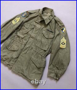 Rare 1953 US Army M-1951 Airborne Field Jacket Korean War Orig Patch Collectible
