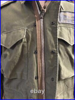 Rare Korean Era M-51 Named Field Jacket LT GEN C. A. Roberts USMC Size Med REG