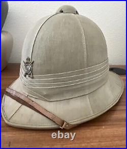 Rare Korean War Ethiopian Kagnew Wolseley M45 Pith Sun Helmet