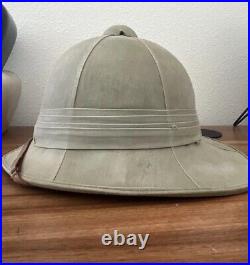 Rare Korean War Ethiopian Kagnew Wolseley M45 Pith Sun Helmet