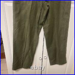 Rare Korean War US Army HBT M1947 HBT Herringbone Twill Pants Trouser Sz Medium