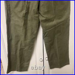 Rare Korean War US Army HBT M1947 HBT Herringbone Twill Pants Trouser Sz Medium