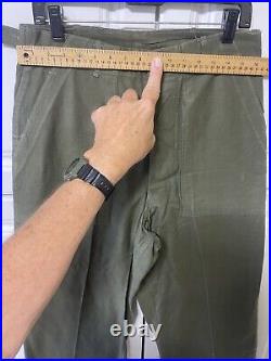 Rare Korean War US Army HBT M1947 HBT Herringbone Twill Pants Trouser Sz Medium