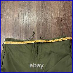 Rare M-1951 Arctic Trouser Shell Wind Pants & Liner, Cold Weather Nylon Med Vtg