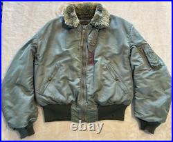 Rare Original Korean War Era B15D B15 USAF Pilot Flight Bomber Jacket Size 44