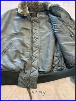 Rare Original Korean War Era B15D B15 USAF Pilot Flight Bomber Jacket Size 44