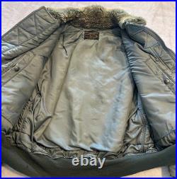 Rare Original Korean War Era B15D B15 USAF Pilot Flight Bomber Jacket Size 44