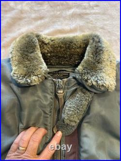 Rare Original Korean War Era B15D B15 USAF Pilot Flight Bomber Jacket Size 44