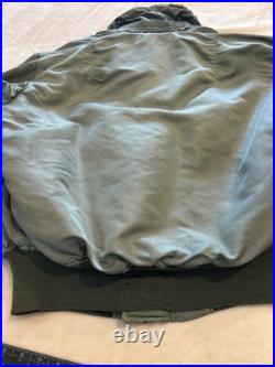 Rare Original Korean War Era B15D B15 USAF Pilot Flight Bomber Jacket Size 44