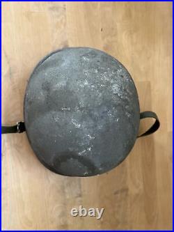 Rare Original Korean War U. S. Motor Wheel M1 Helmet Shell With Chinstraps (1950s)