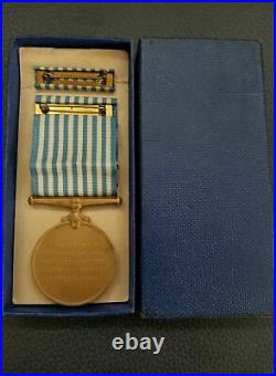 Rare Original Korean War United Nations Service Medal With Ribbon & Issued Box