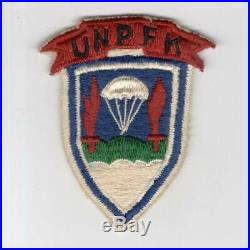 Rare UNPFK Korean War United Nations Partisan Forces Korea Patch Inv# F631