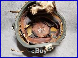 Rare US Air Force P-1B Flight Helmet Size Small MFG MIL-H-8003 Korean War 1950s