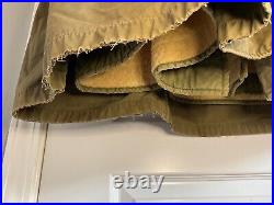 Rare Us Army Korean War 1950 Poplin Parka W Sheepskin Liner Large Overcoat