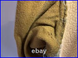 Rare Us Army Korean War 1950 Poplin Parka W Sheepskin Liner Large Overcoat