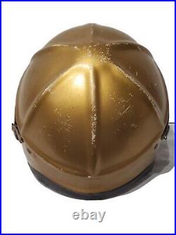 Rare Vtg Korean War Navy Genex H-4 Pilot Helmet With Liner Named